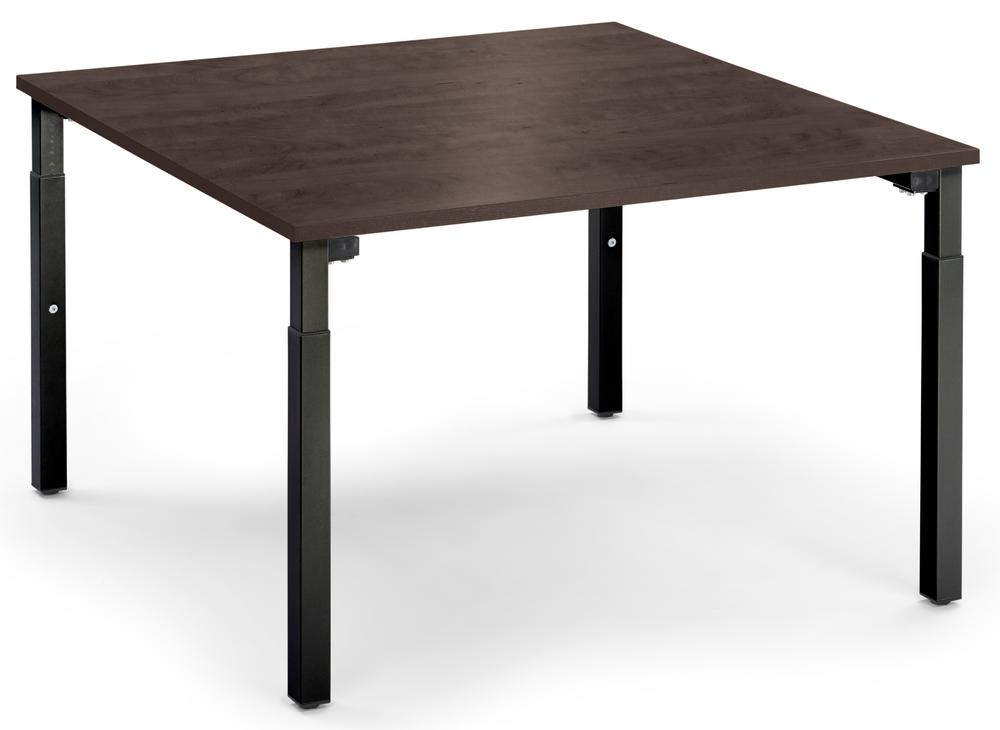 Conferentietafel-Systeem MODUL | wenge | 1200 | 1200 | zwart RAL 9005