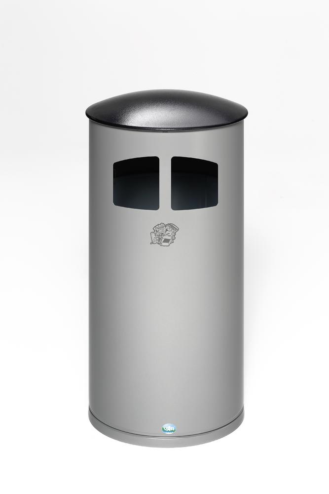 Afvalverzamelaar, 86 liter | antiek zilver | Afvalverzamelaar