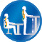 Ergonomische zit-/statafels Ergonomische zit-/statafels