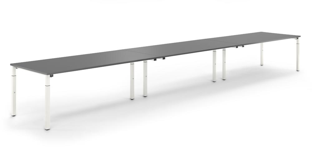 Konferenztisch System MODUL | antraciet | 4800 | 1600 | wit RAL 9016