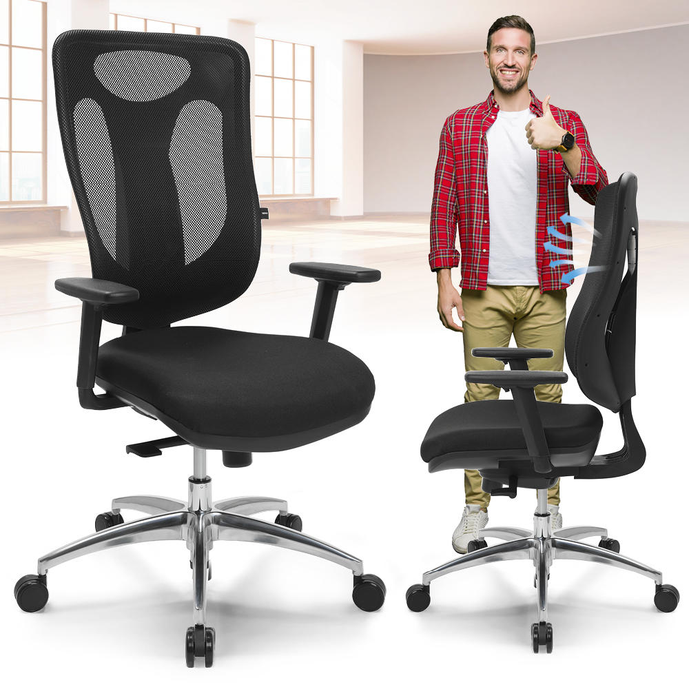 Bureaustoel VENTURA DELUXE - hightech rugleuning