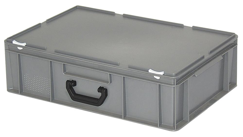 Eurokoffer | grijs | B 400 x H 180 x L 600 mm | 30,00