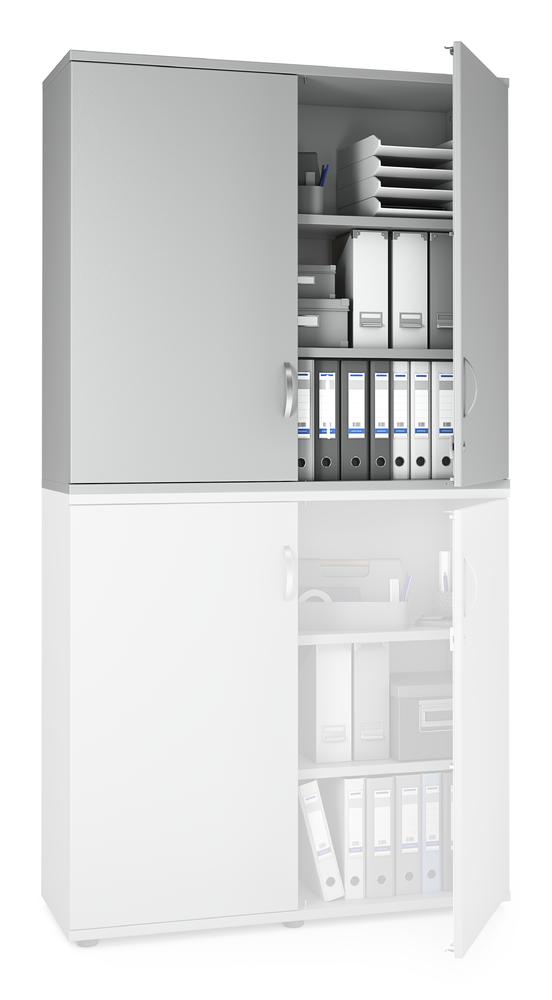 Opzetdraaideurkast PROFI MODUL | lichtgrijs | 1200 | 1110 mm (3 OH)
