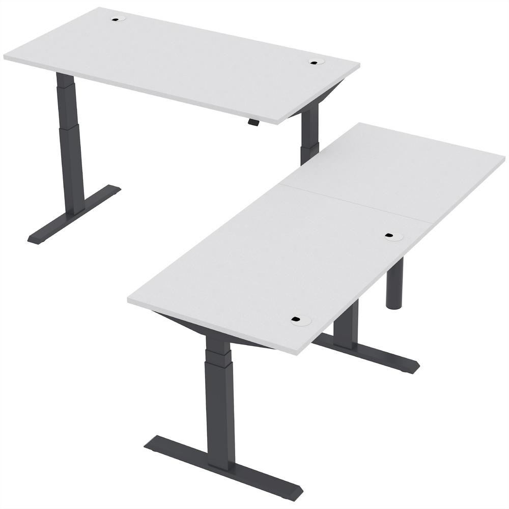 Verbindingsblad 1/4 cirkel SST | lichtgrijs | zwart | 90° vierkant