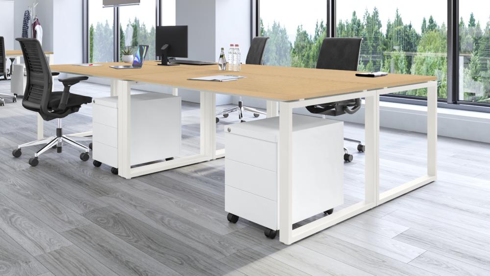 Vergader- en conferentietafels CELSUS | beukdecor | 1400 | 700 | wit