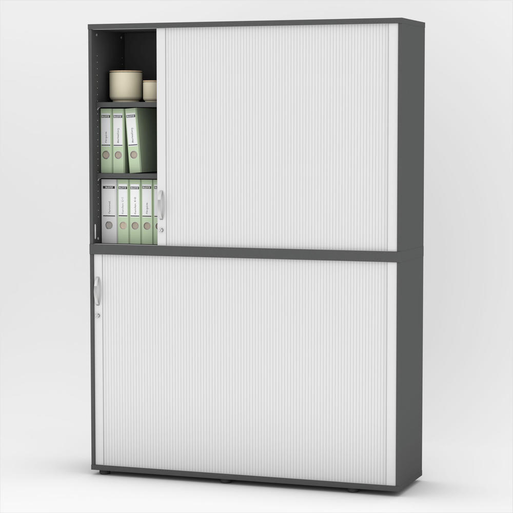 Opzetroldeurkast PROFI MODUL | antraciet | 1600 | 1140 mm (3 OH)