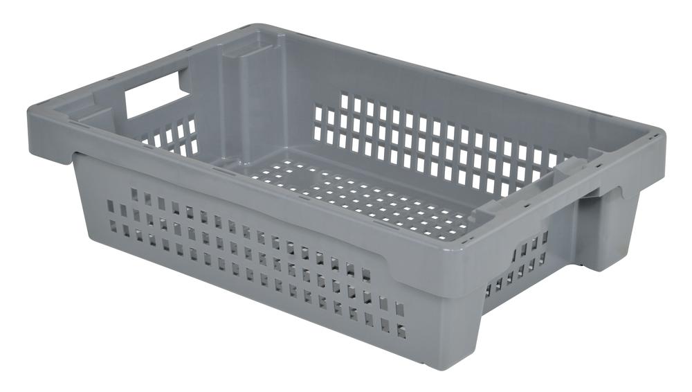 Eurobak | grijs | 150 | bodem en wanden geperforeerd | 25,00