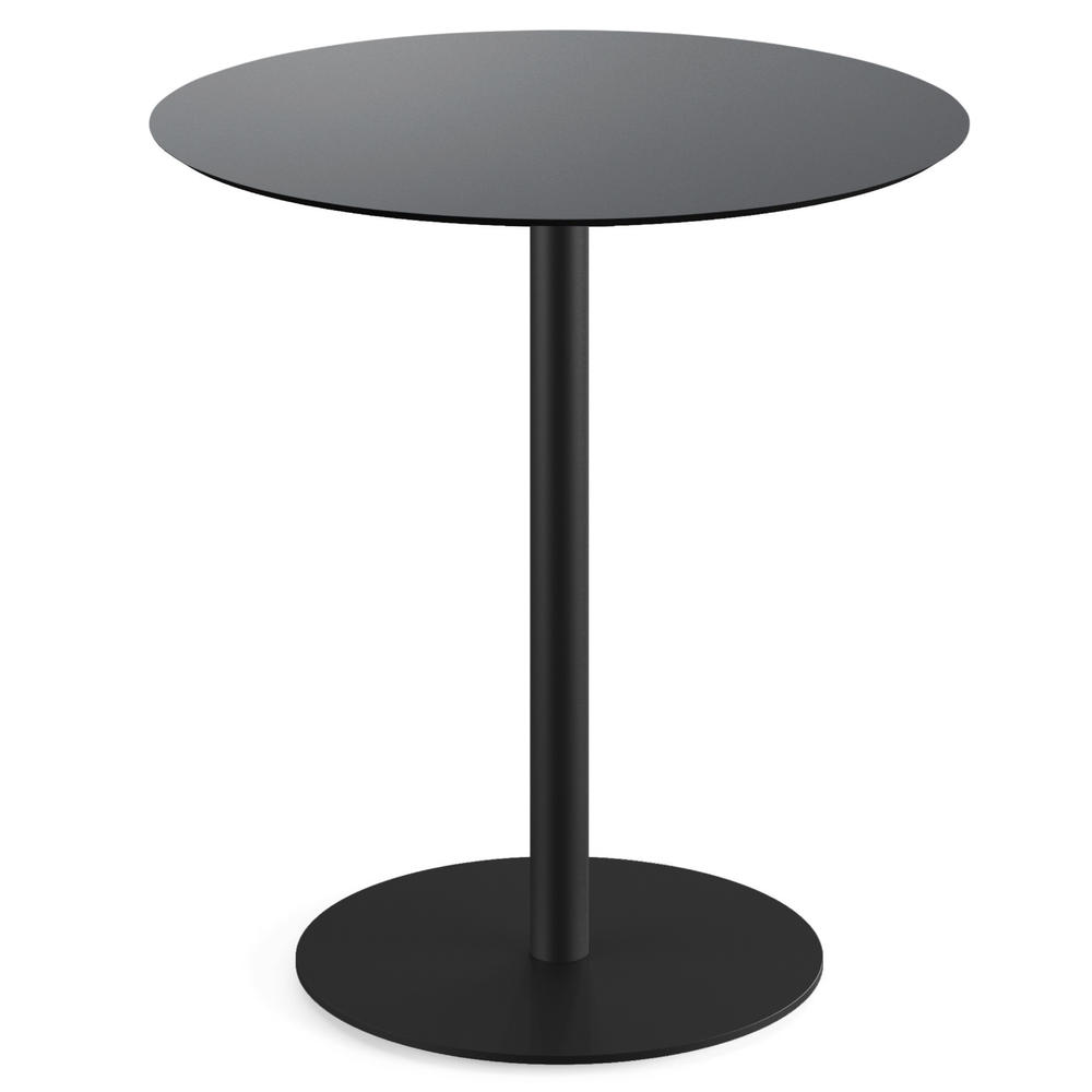 Cafetariatafel IBIZA PRO | zwart | zwart | rond