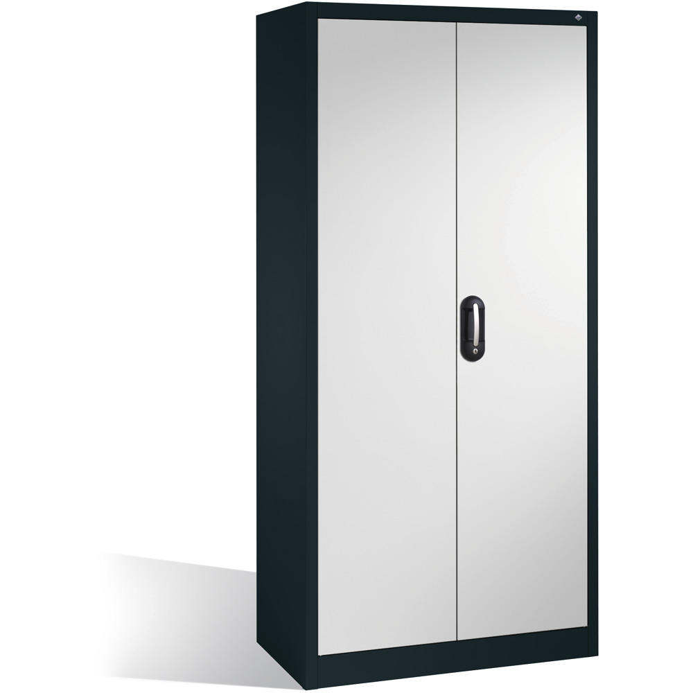Kantoorkast met draaideuren, staal ERGO LOCK 4 | lichtgrijs RAL 7035 | 930 | 400