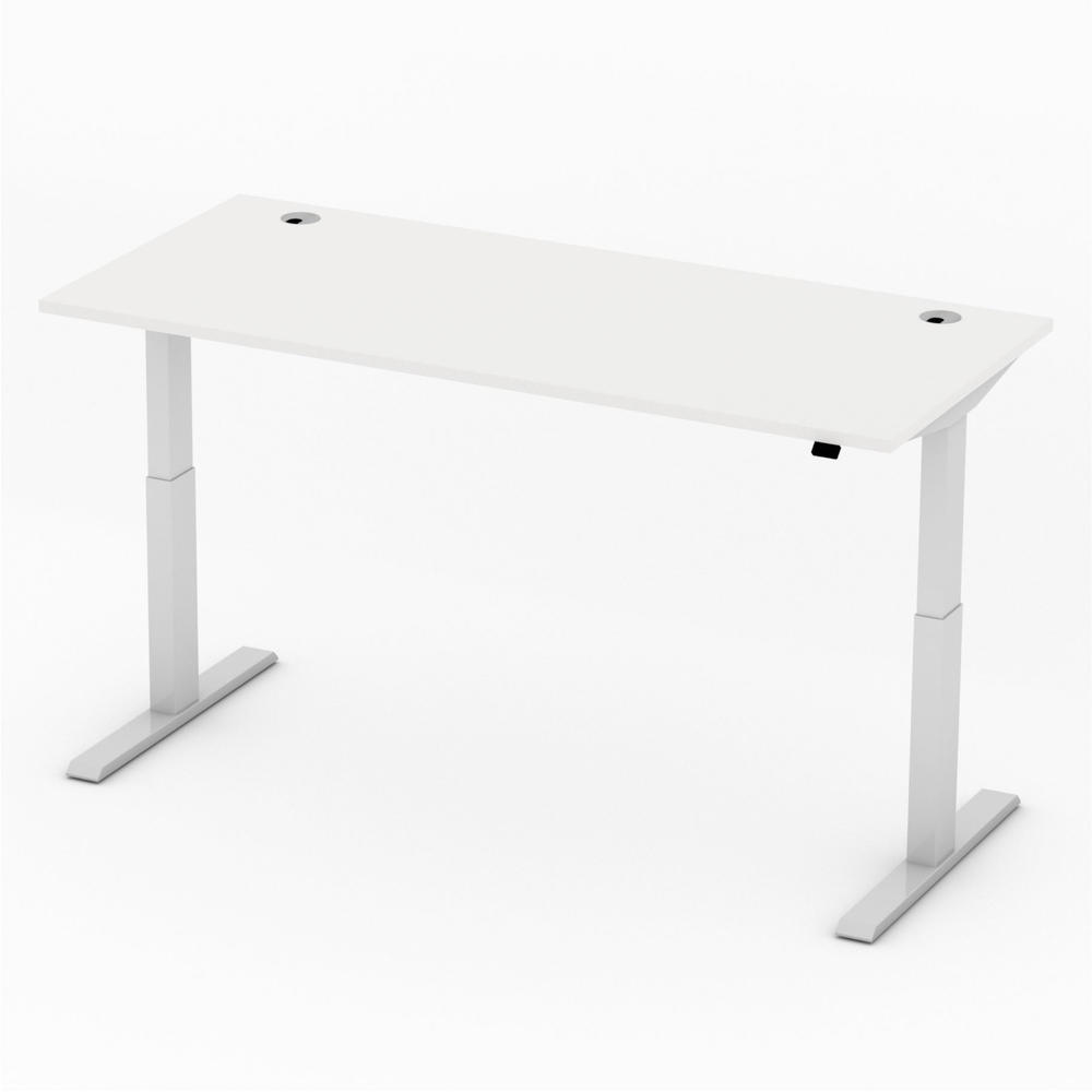 Zit-/stabureau Basic EVO | wit | 1800 | aluzilver | 715-1205