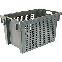 Eurobak | grijs | 350 | bodem en wanden geperforeerd | 60,00