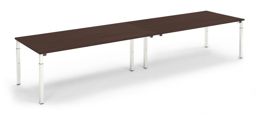 Konferenztisch System MODUL | nootdecor donker | 4000 | 1000 | wit RAL 9016