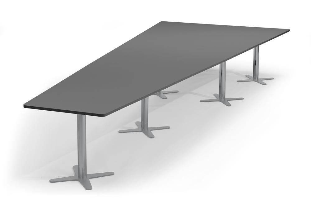 Conferentietafel DUBLIN | antraciet | 5000 | aluzilver RAL 9006