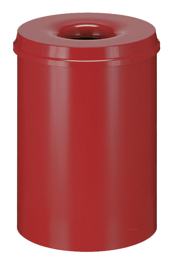 Papiermand met vlamdover, 30 liter | rood | 30,00