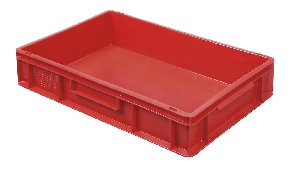 Stapelbare bak | rood | 120 | 400 | 600 | gesloten