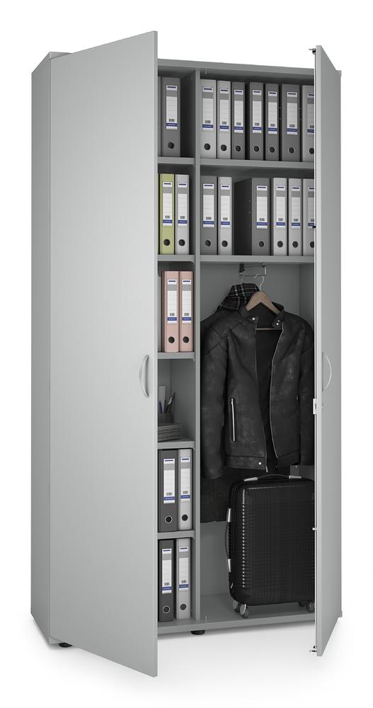 Garderobekast PROFI MODUL | lichtgrijs | 1200