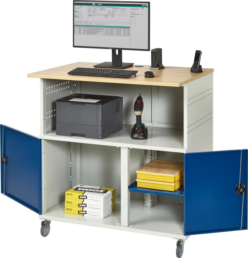 Computertafel | 1150 | mobil | zonder monitorbehuizing