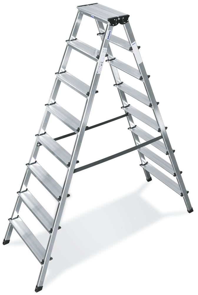 Aluminium dubbele trap | 2 x 8 treden