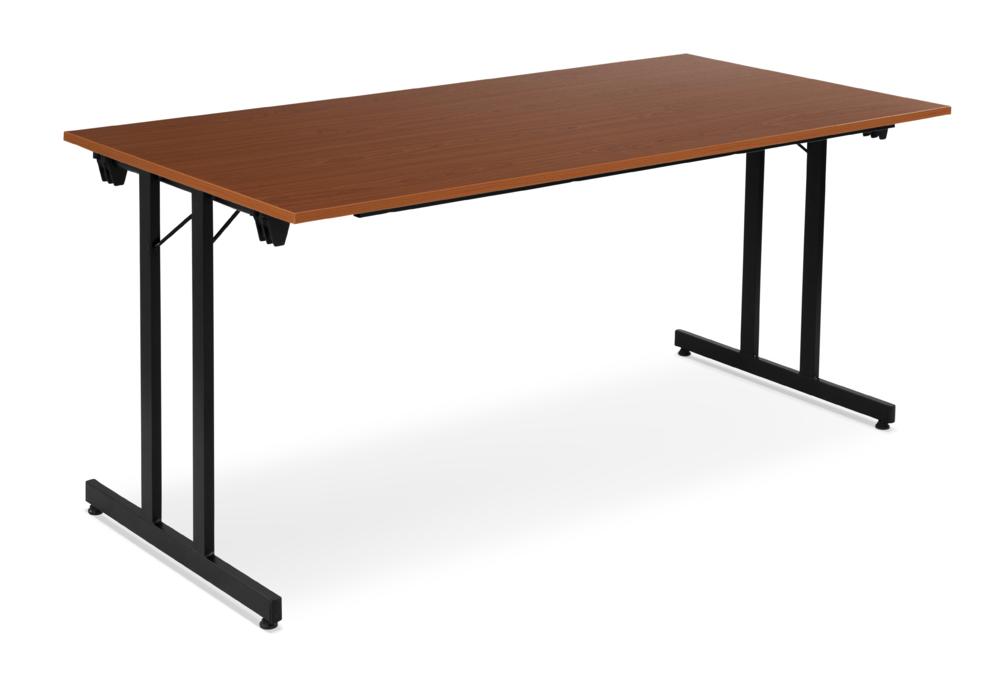 Klaptafel met vierkante buis | kers | 1600 | 800 | zwart