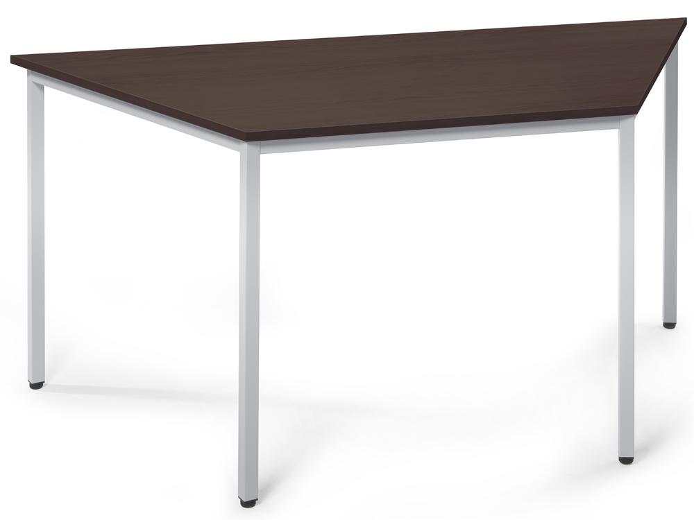 Conferentietafel MODUL | nootdecor donker | 1600 | 690 | trapezium