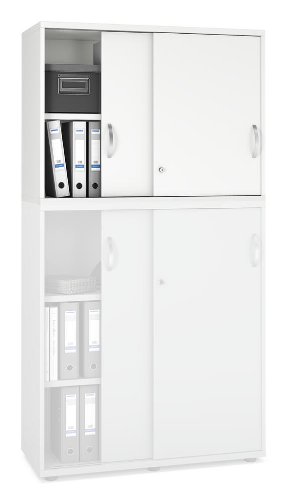 Opzetschuifdeurkast PROFI MODUL | wit | 1000