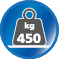 Belastbaar tot 450 kg Belastbaar tot 450 kg