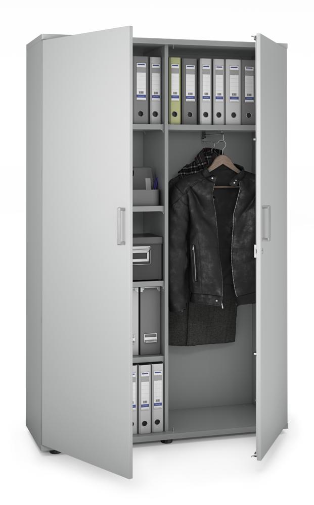Garderobekasten MULTI MODUL-PRO | lichtgrijs | 1200 | 1890 mm (5 OH)