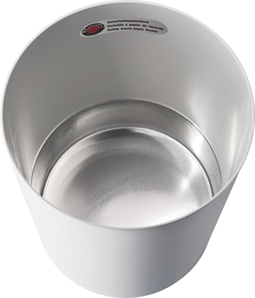 Brandwerende papiermand | lichtgrijs | met metalen inzet | 13,00