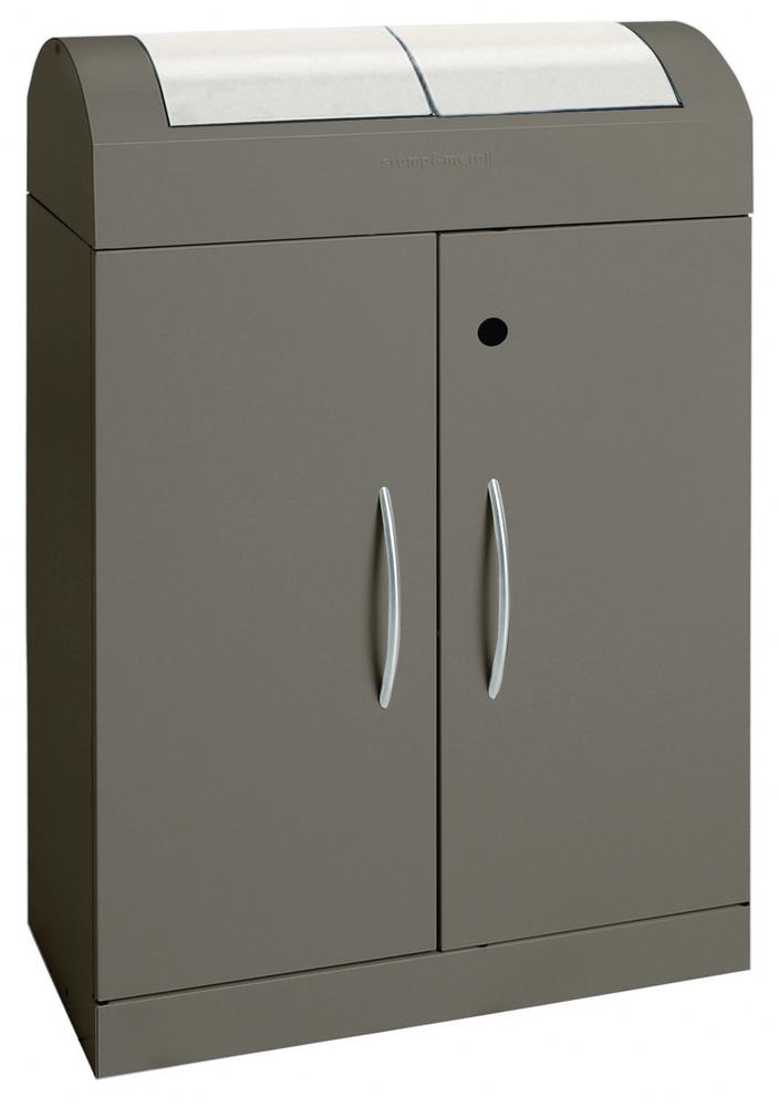 Avalscheidingssysteem met volume 2 x 45 l | soft-mokka | 2 x 45 l