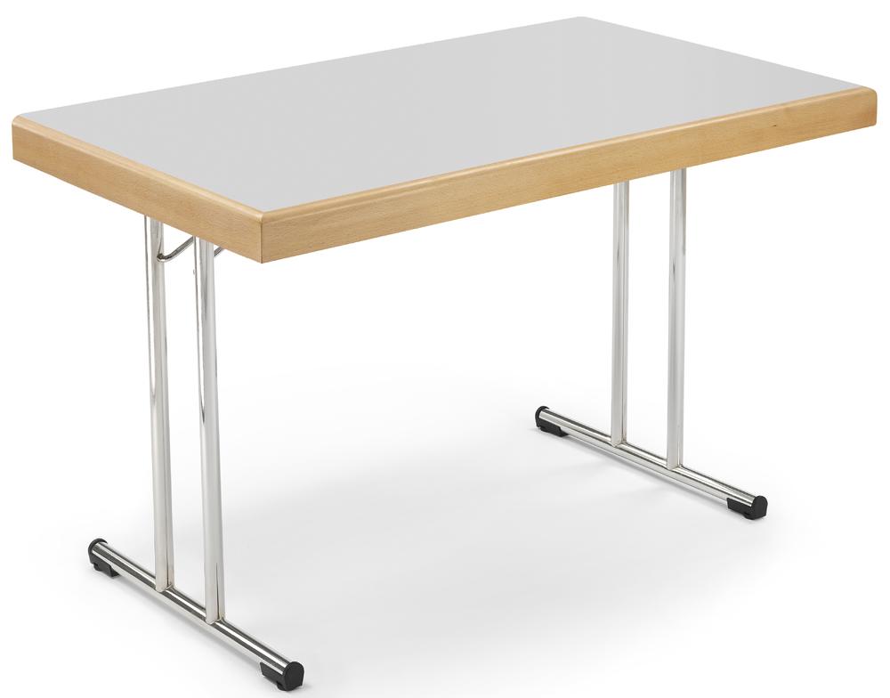 Klaptafel met randbekleding | lichtgrijs | 1200 | 700