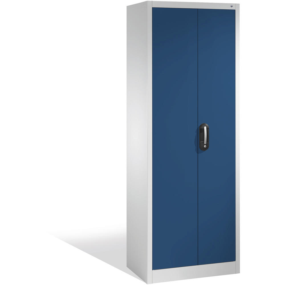 Kantoorkast met draaideuren, staal ERGO LOCK 4 | gentiaanblauw RAL 5010 | 800 | 400