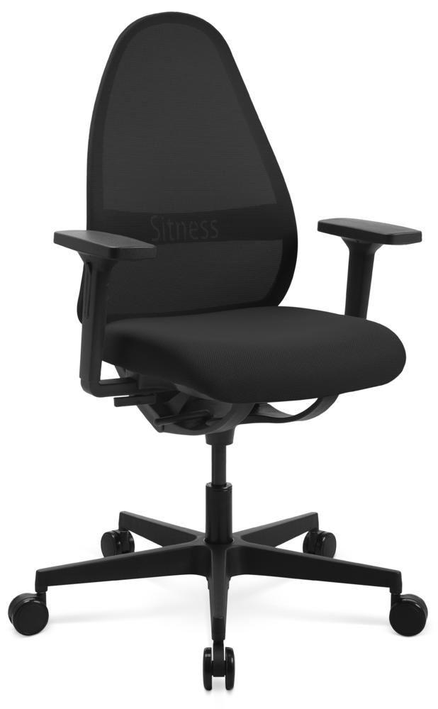 Bureaustoel SITNESS SOFT DV met armleggers | zwart