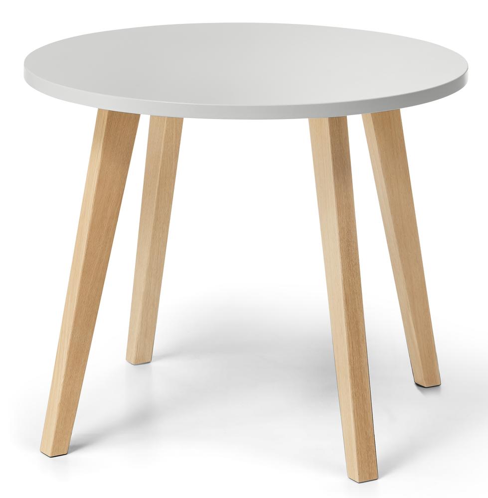 Bijzettafel OAK | lichtgrijs | rond
