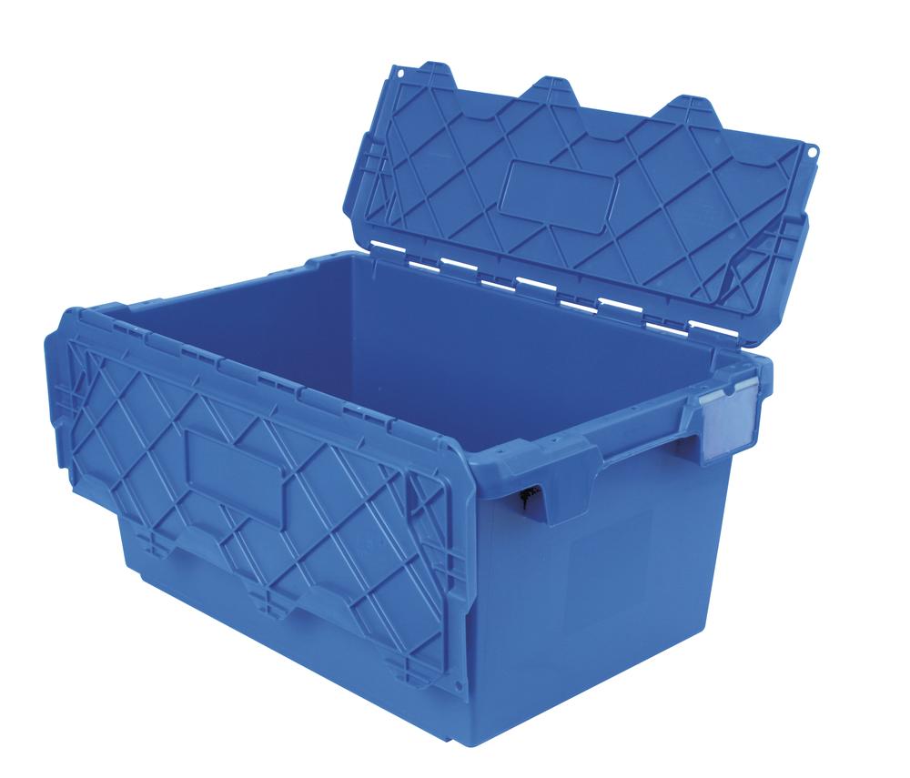 Herbruikbare eurobak met klapdeksel | B 400 x H 365 x L 600 mm | 65,00