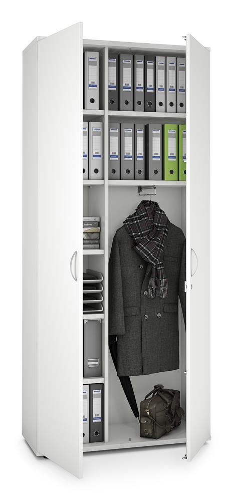 Garderobekast PROFI MODUL | wit | 1000