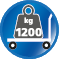 Belastbar bis 1200 kg Belastbar bis 1200 kg