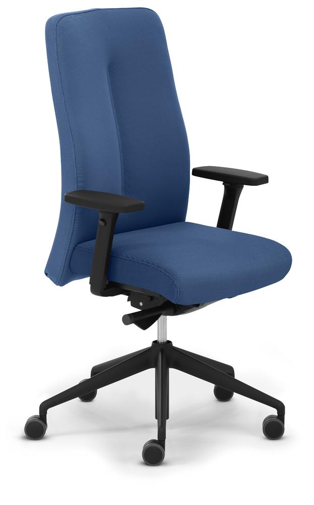Bureaustoel ALTO DV – optionele armleggers | blauw