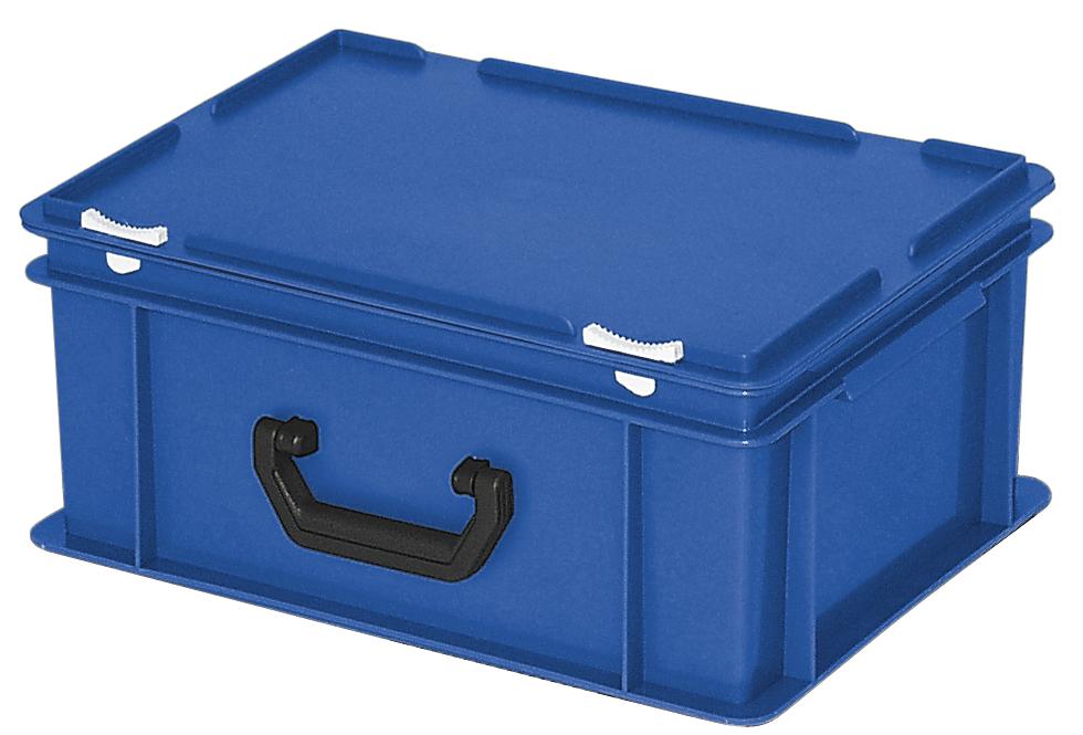 Eurokoffer | blauw | B 300 x H 180 x L 400 mm | 16,00