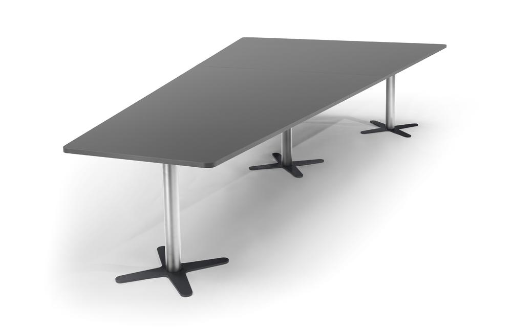 Conferentietafel DUBLIN | antraciet | 3800 | verchroomd