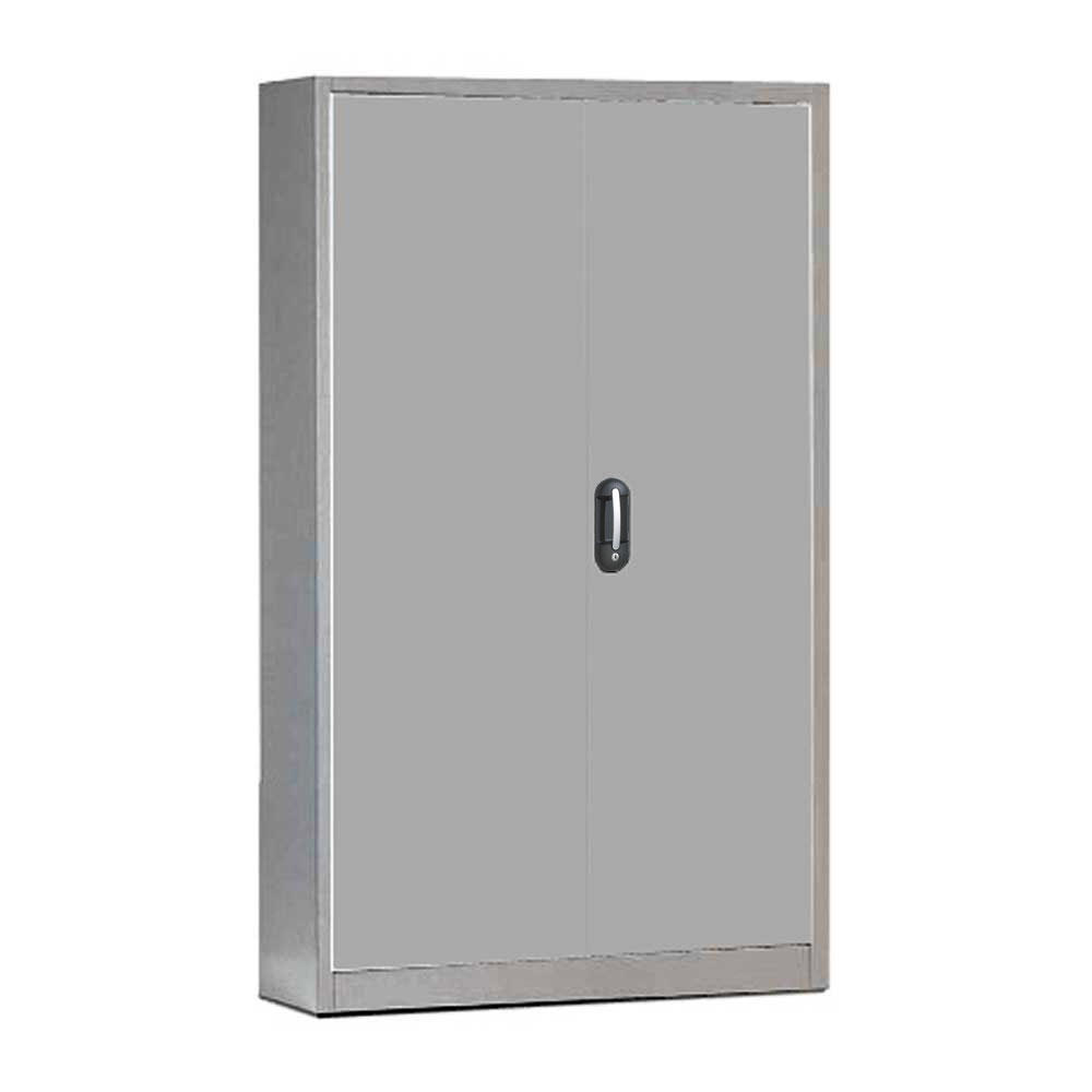 Kantoorkast met draaideuren, staal ERGO LOCK 4 | lichtgrijs RAL 7035 | 1200 | 500
