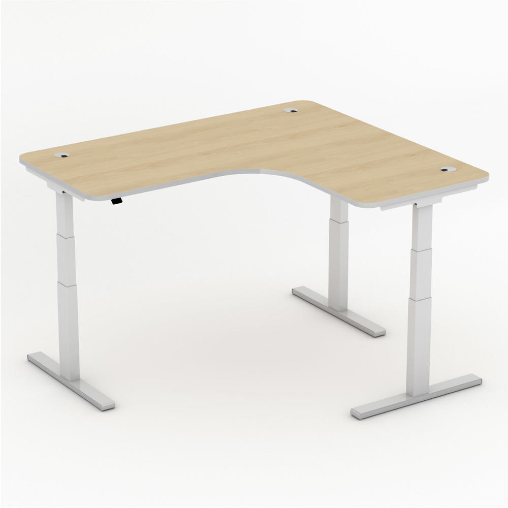 Hoogteverstelbare hoekbureau iMODUL | beukdecor | 1800 | hoekbureau rechtszijdig