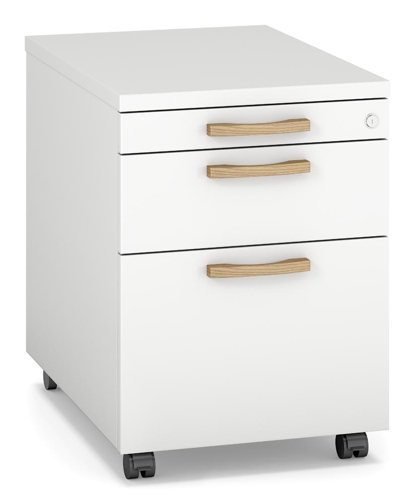 Rolblok SMART MODUL | wit | 600 | 1 + 1 lade + 1 hangmappenlade