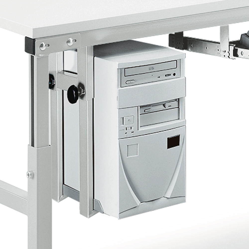 PC-houder voor montage onder de tafel