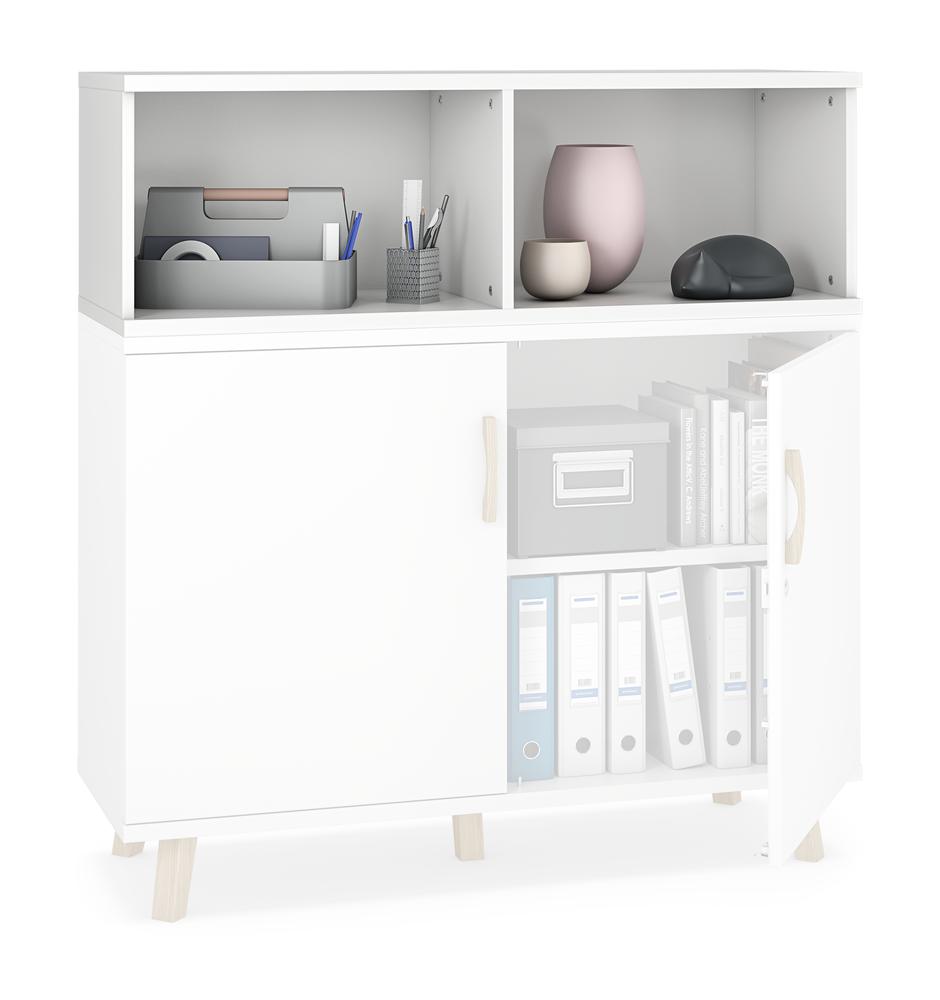 Opzet-rekken SMART MODUL | wit | 1200