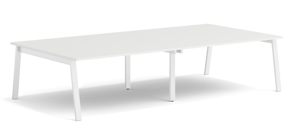 Conferentietafel met A-poot | antraciet | 1800 | 1610 | Aanbouwtafel | wit