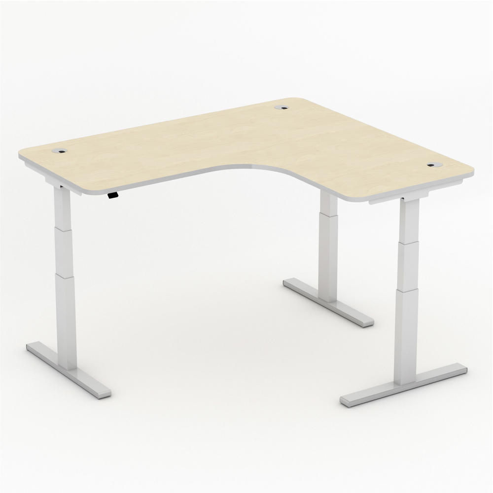 Hoogteverstelbare hoekbureau iMODUL | esdoorndecor | 1800 | hoekbureau rechtszijdig