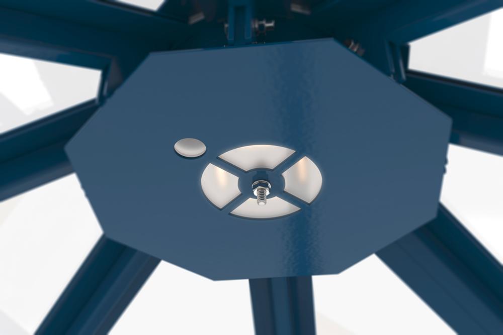 Meerprijs voor ledplafondlicht | gentiaanblauw RAL 5010
