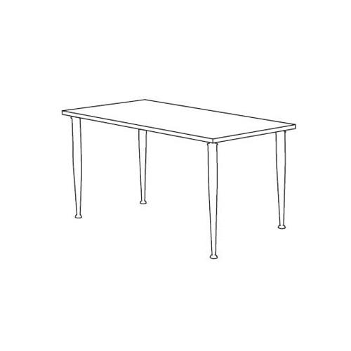 Ronde vergadertafels, 4-poot onderstel | beukdecor | rechthoek