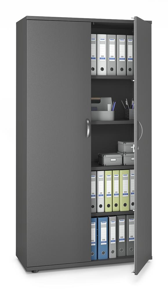 Draaideurkast PROFI MODUL | antraciet | 1000 | Deurstop midden | 1890 mm (5 OH)