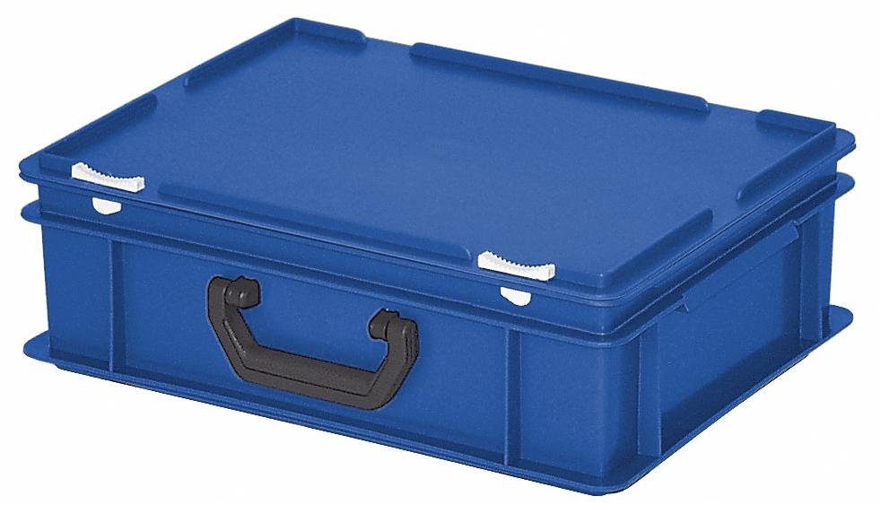 Eurokoffer | blauw | B 300 x H 130 x L 400 mm | 11,00